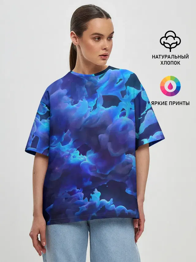 Женская футболка оверсайз с принтом «Vaporwave»