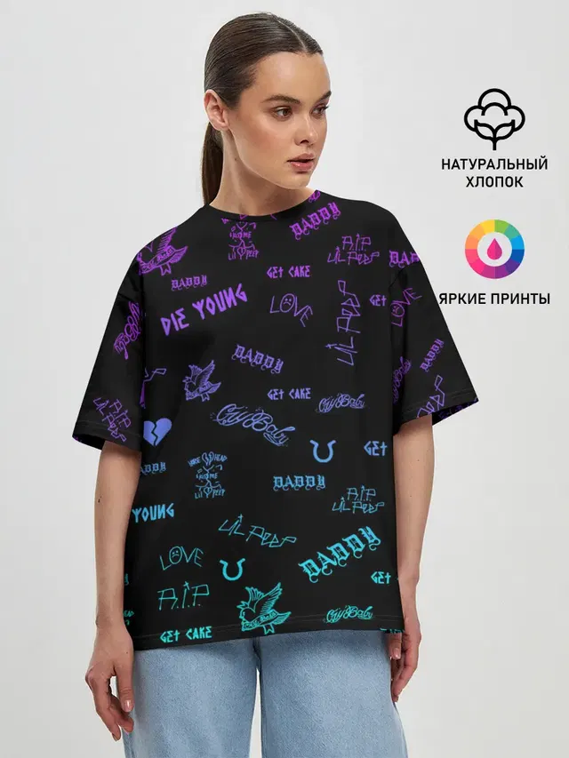Женская футболка оверсайз