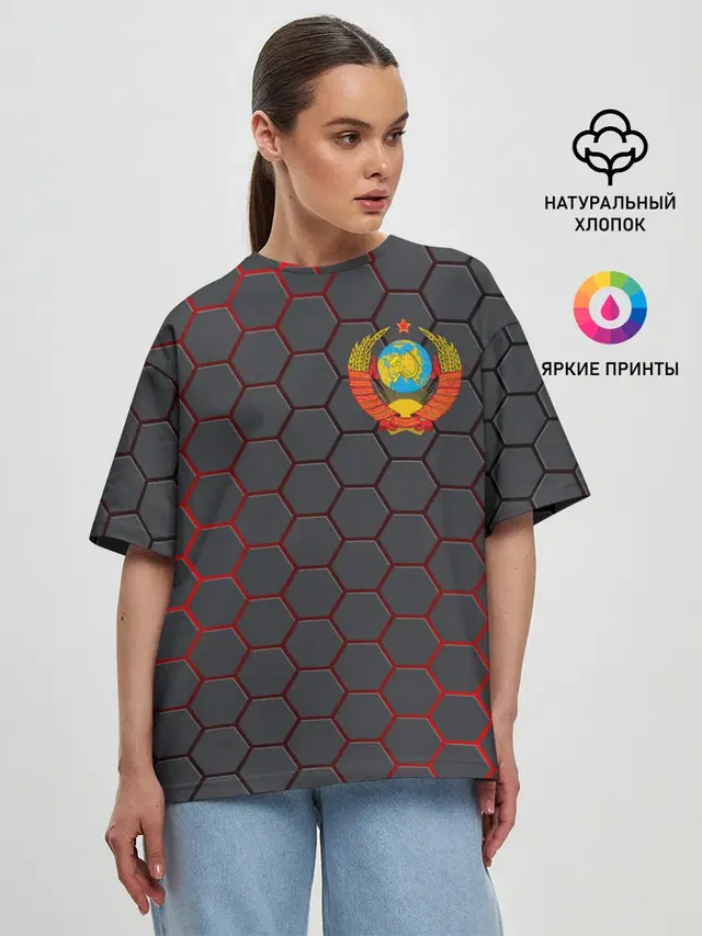 Женская футболка оверсайз