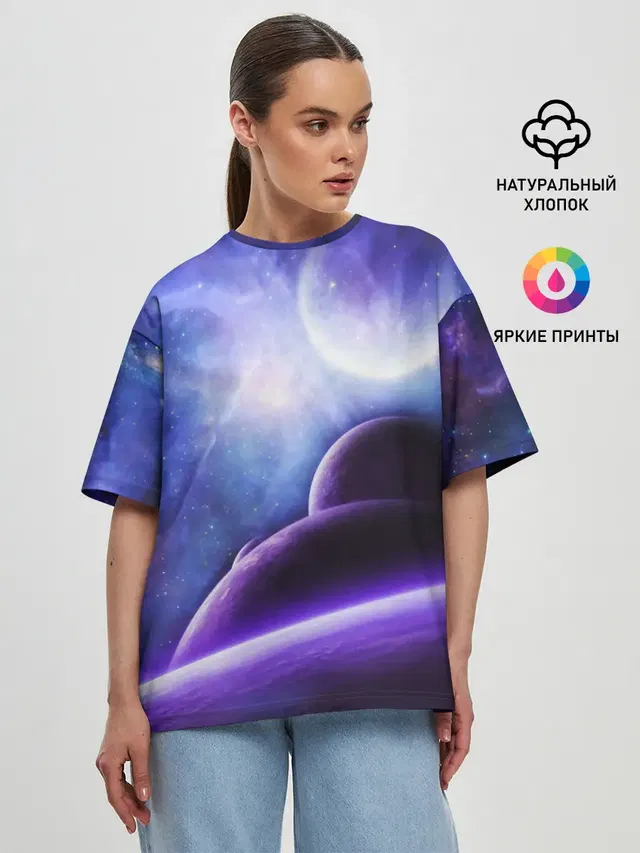 Женская футболка оверсайз