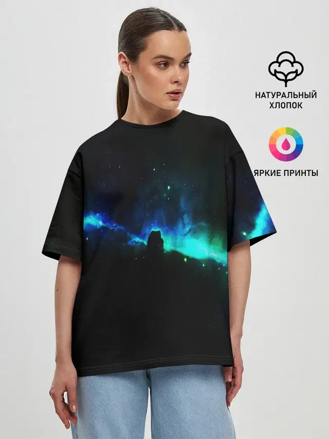 Женская футболка оверсайз
