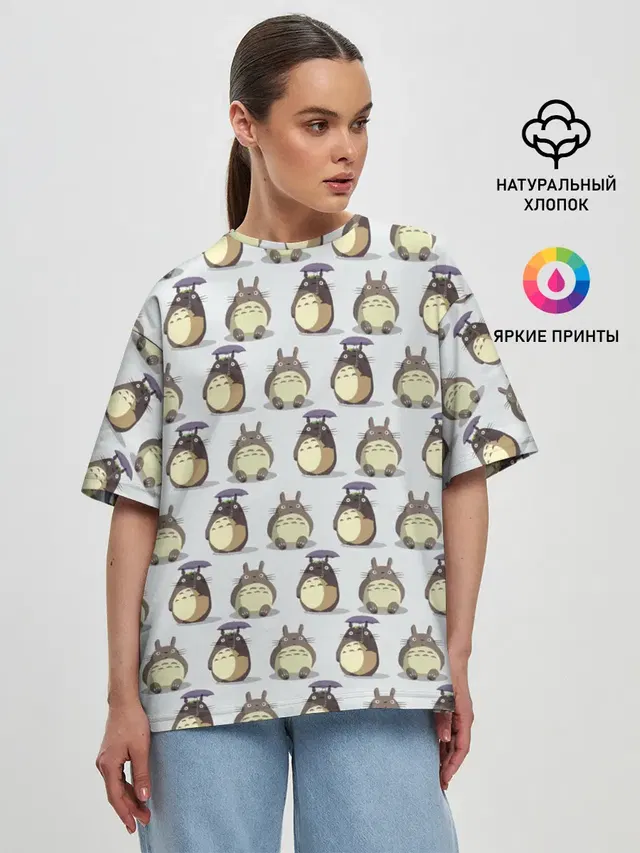 Женская футболка оверсайз
