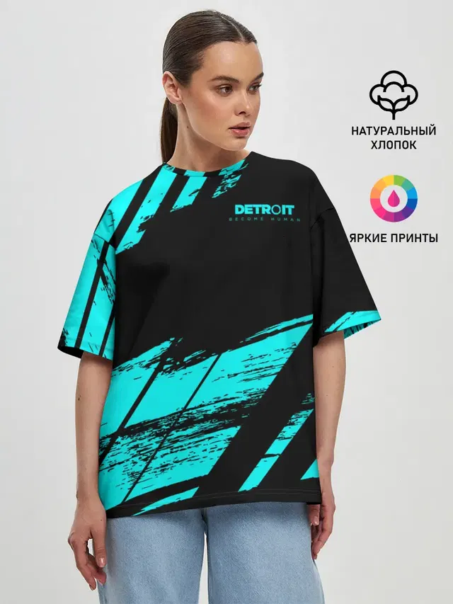 Женская футболка оверсайз