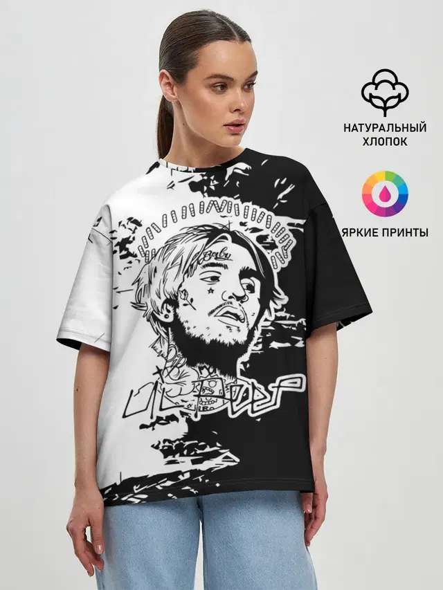 Женская футболка оверсайз