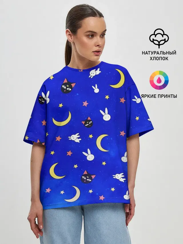 Женская футболка оверсайз
