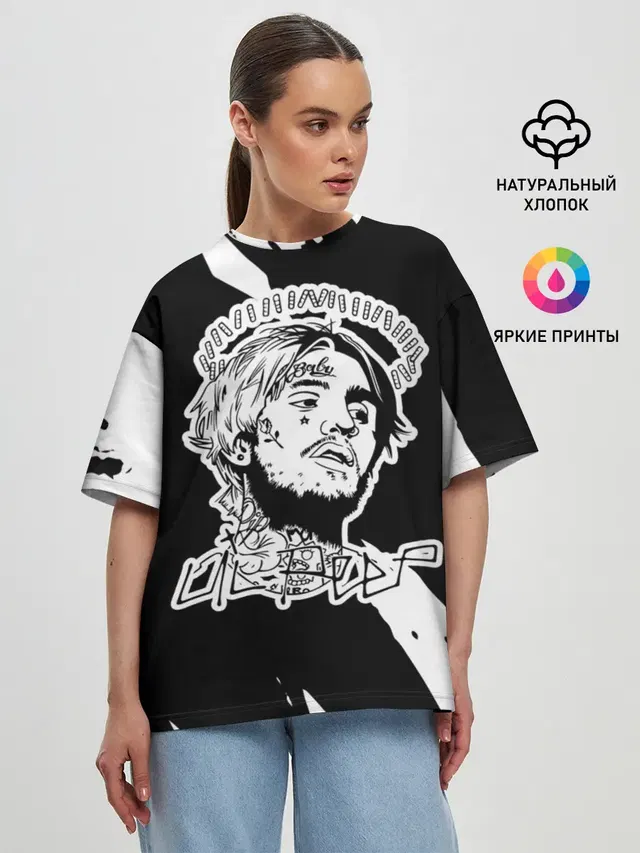 Женская футболка оверсайз