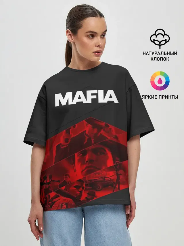 Женская футболка оверсайз