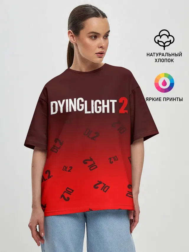 Женская футболка оверсайз