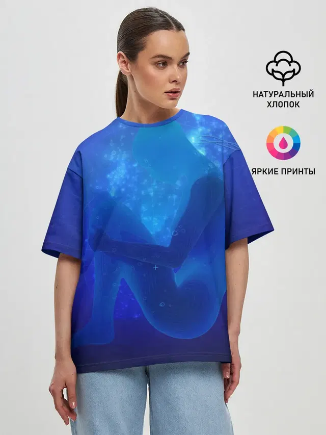 Женская футболка оверсайз