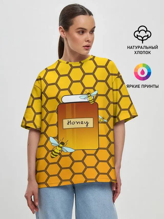 Женская футболка оверсайз