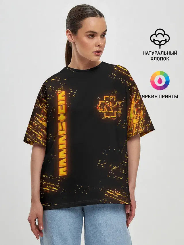 Женская футболка оверсайз