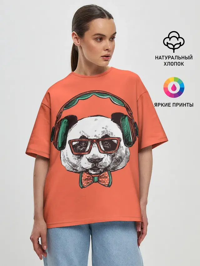 Женская футболка оверсайз