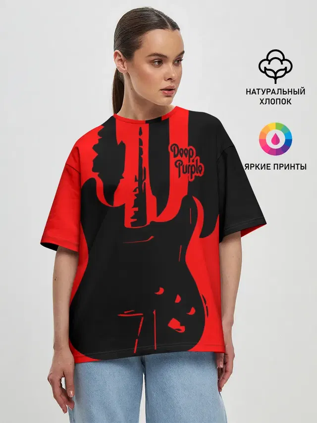 Женская футболка оверсайз