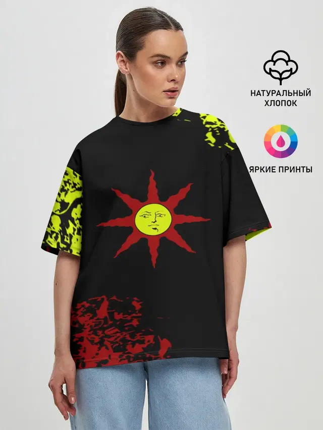 Женская футболка оверсайз