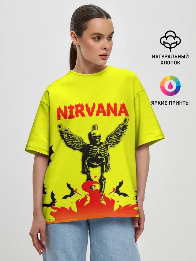 Женская футболка оверсайз
