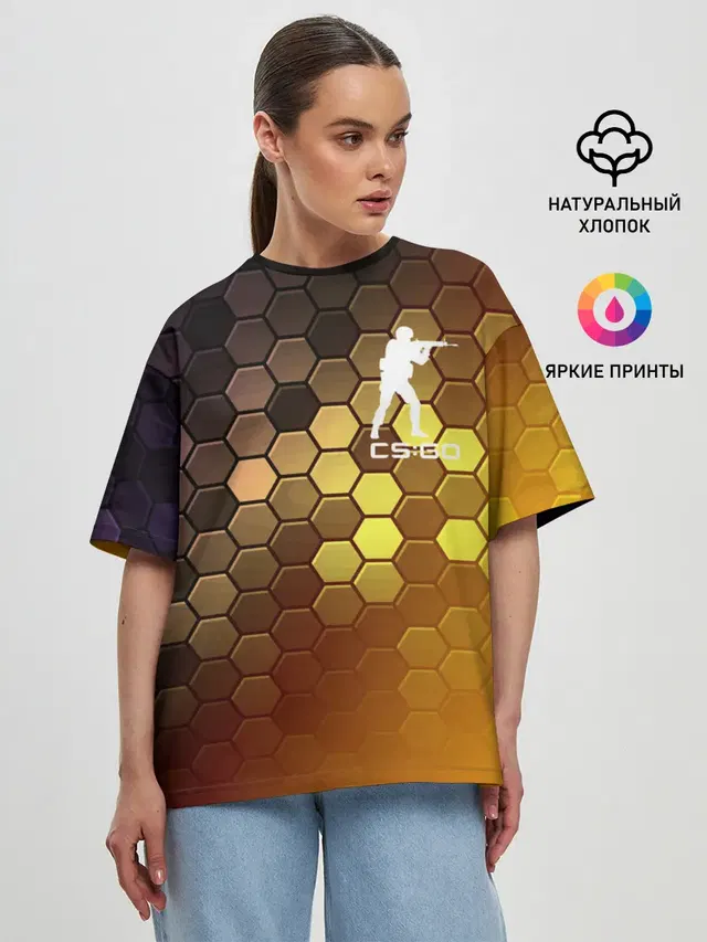 Женская футболка оверсайз