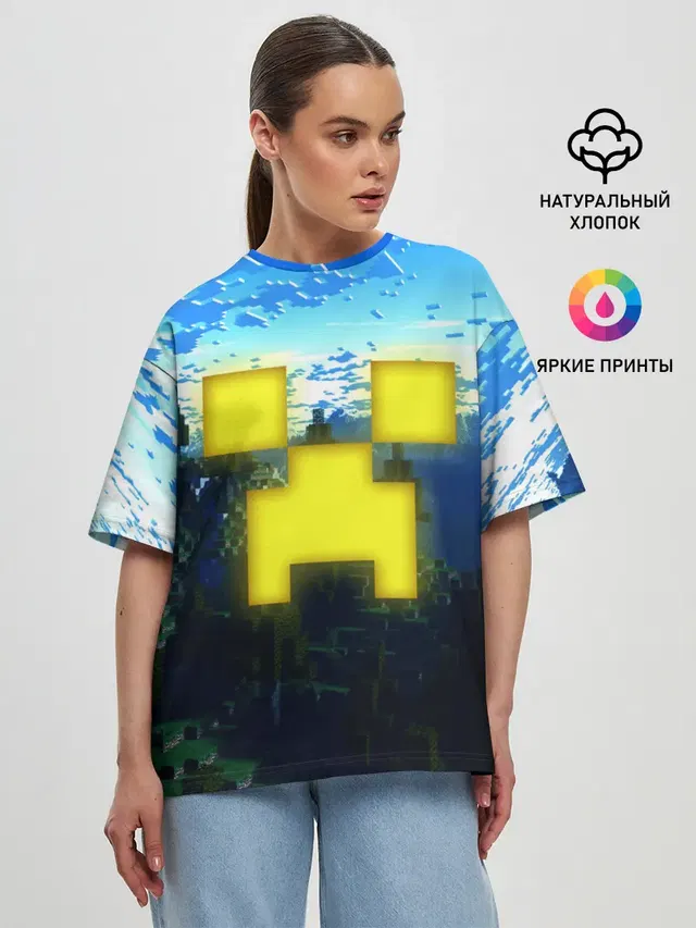 Женская футболка оверсайз