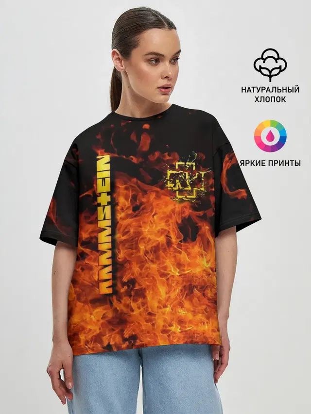 Женская футболка оверсайз