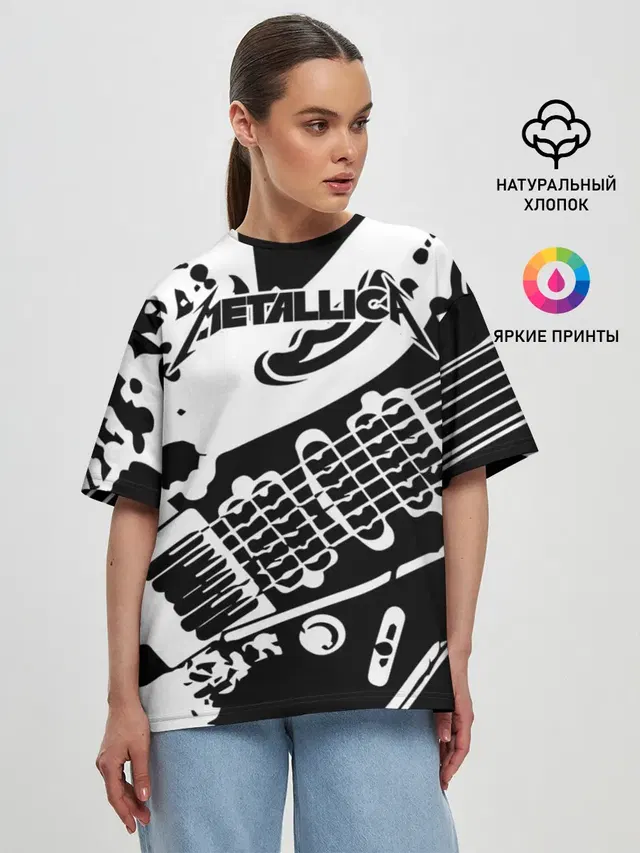 Женская футболка оверсайз