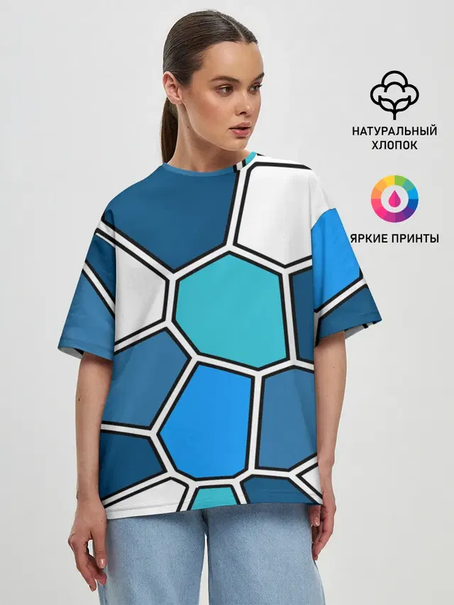 Женская футболка оверсайз