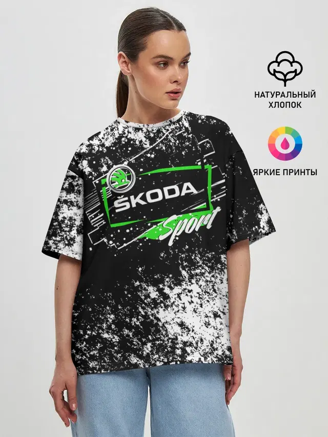Женская футболка оверсайз