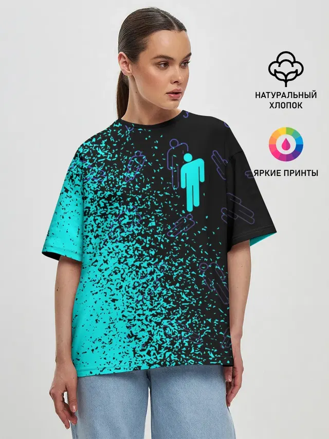 Женская футболка оверсайз