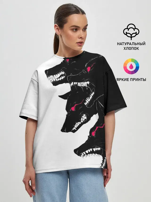 Женская футболка оверсайз