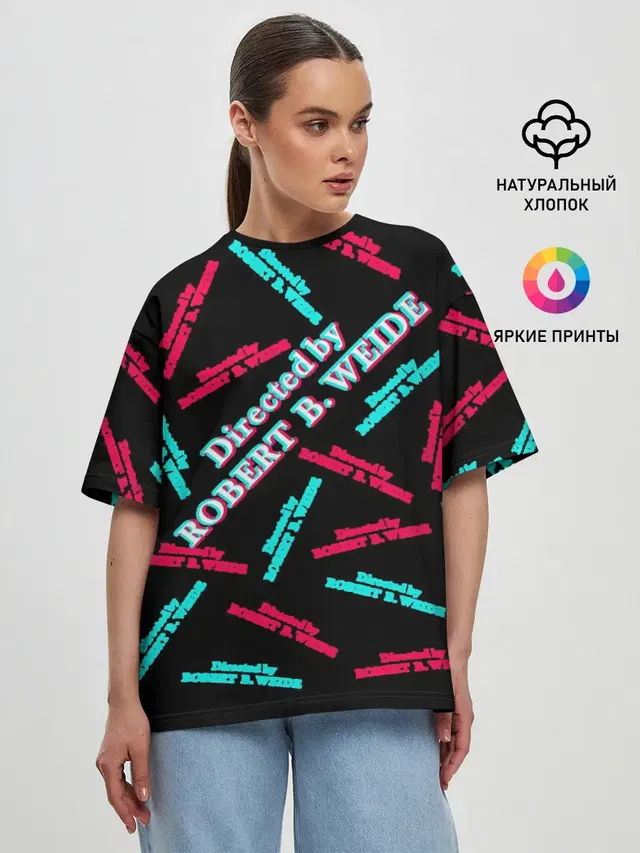Женская футболка оверсайз