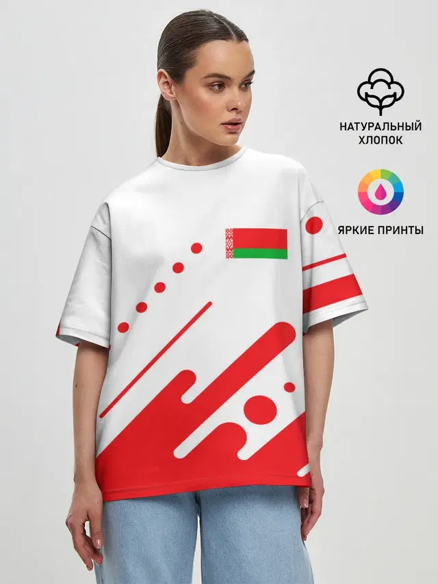 Женская футболка оверсайз