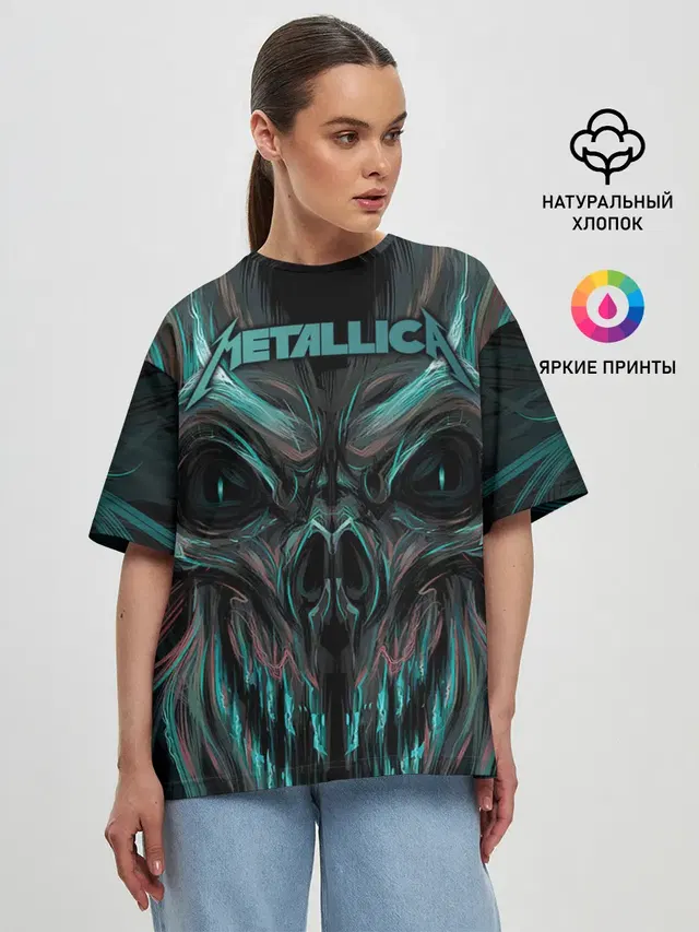 Женская футболка оверсайз