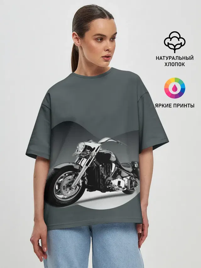 Женская футболка оверсайз