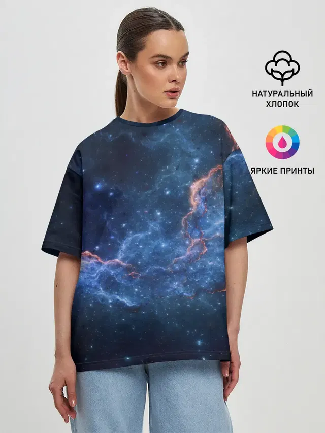 Женская футболка оверсайз