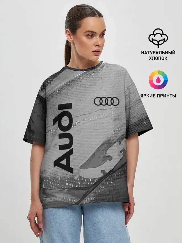 Женская футболка оверсайз