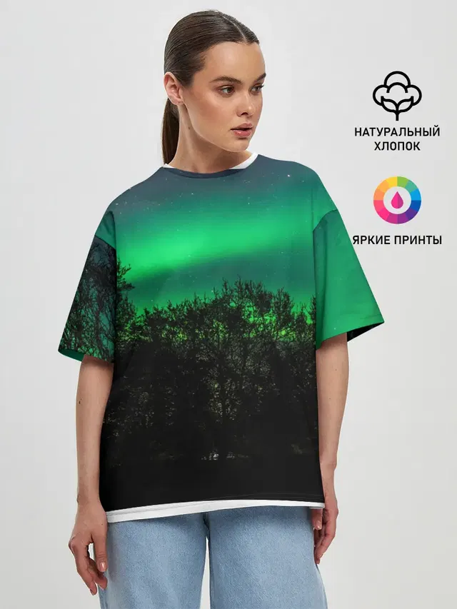 Женская футболка оверсайз