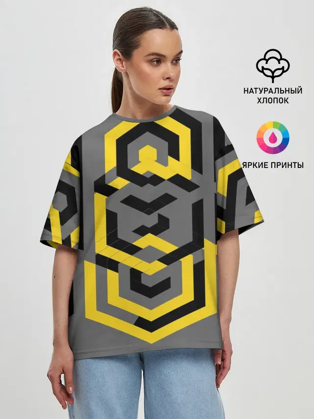 Женская футболка оверсайз