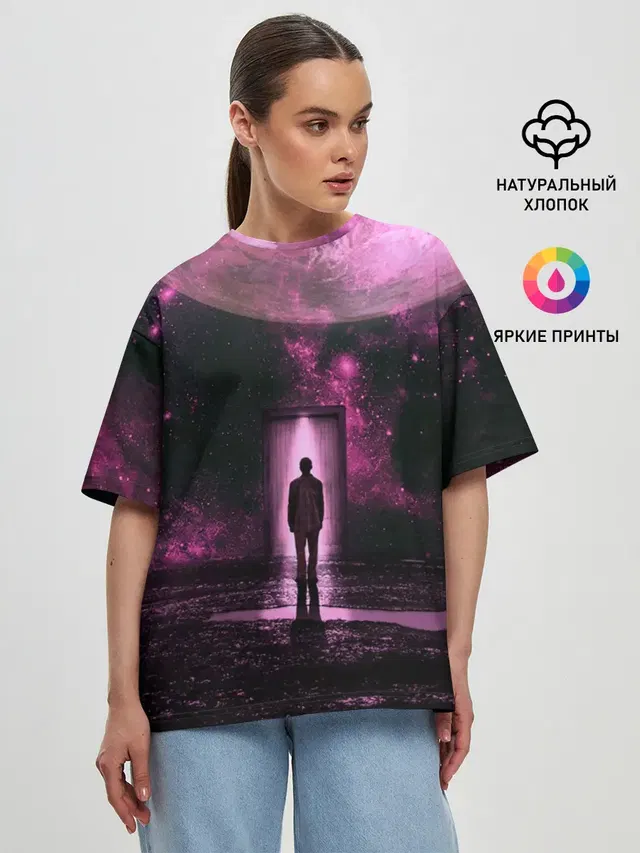 Женская футболка оверсайз