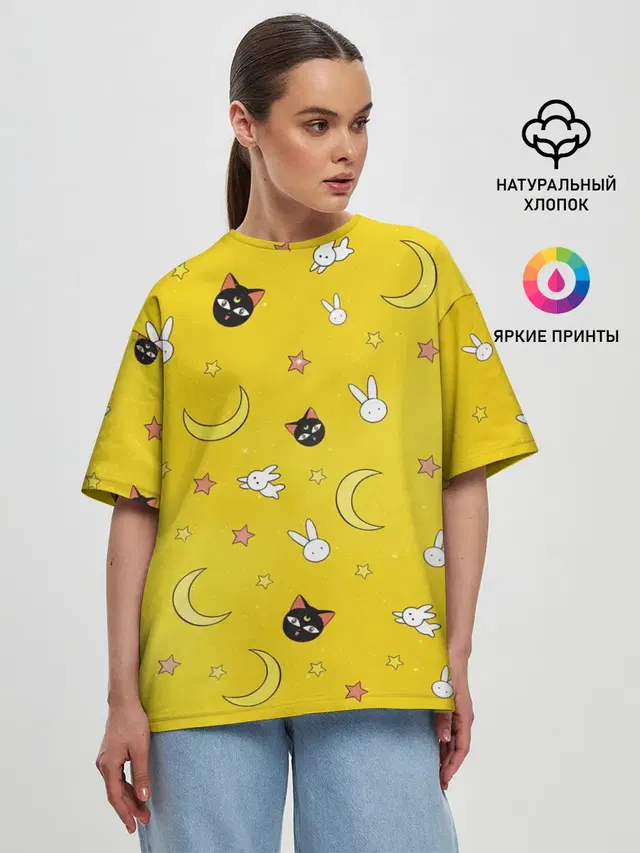 Женская футболка оверсайз