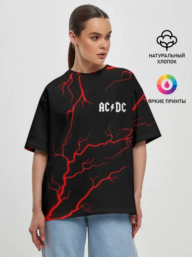 Женская футболка оверсайз