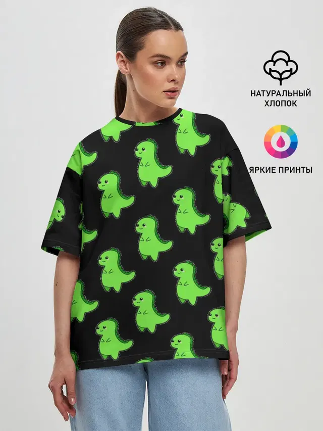 Женская футболка оверсайз