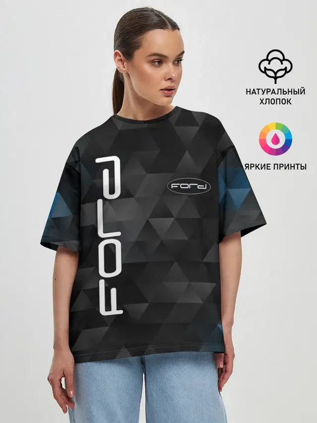 Женская футболка оверсайз
