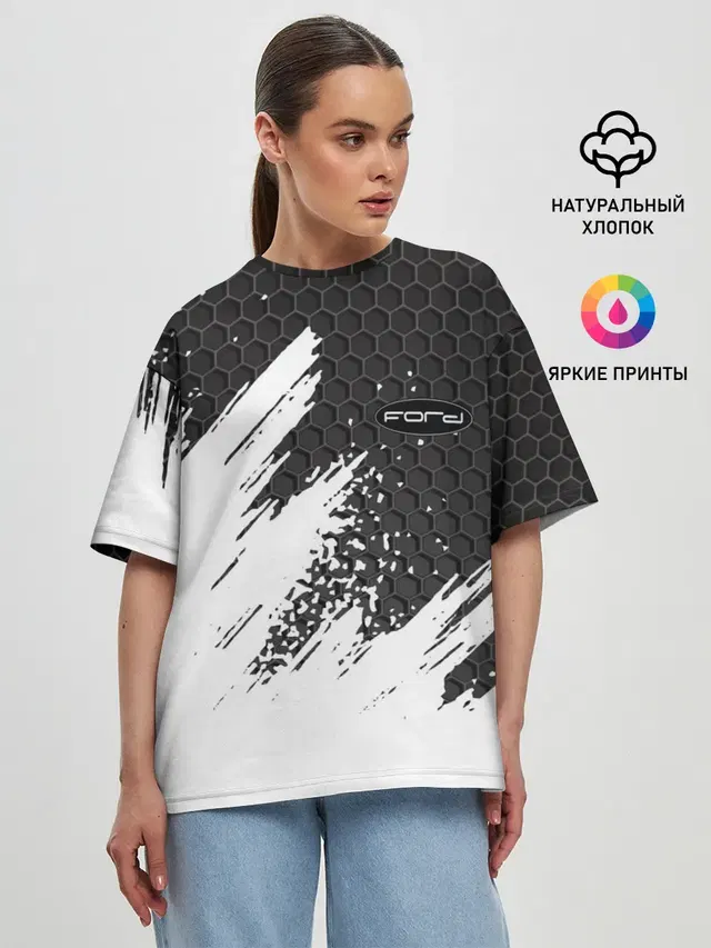 Женская футболка оверсайз