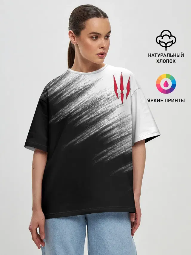 Женская футболка оверсайз