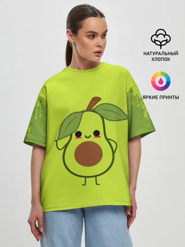 Женская футболка оверсайз