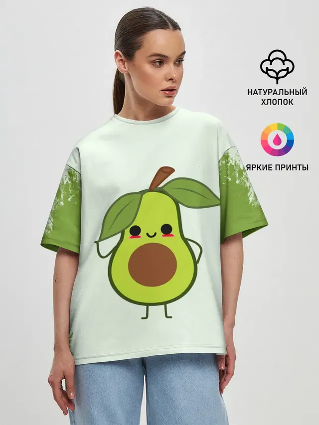 Женская футболка оверсайз
