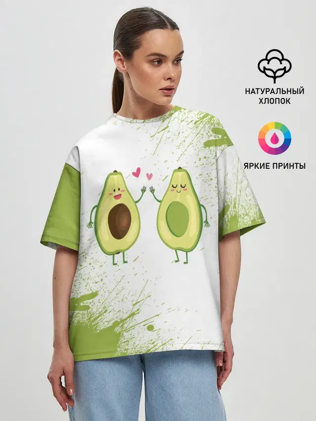 Женская футболка оверсайз