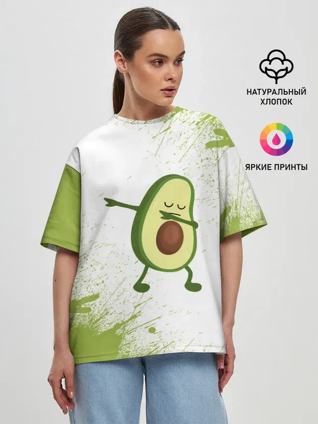 Женская футболка оверсайз