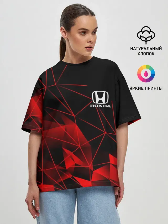 Женская футболка оверсайз