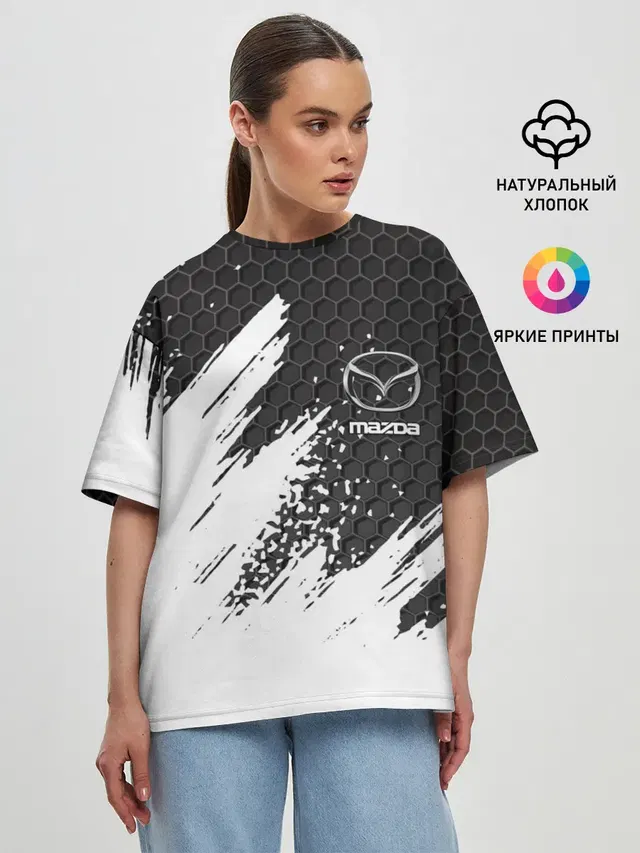 Женская футболка оверсайз