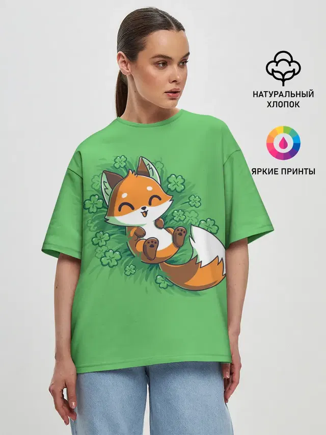 Женская футболка оверсайз