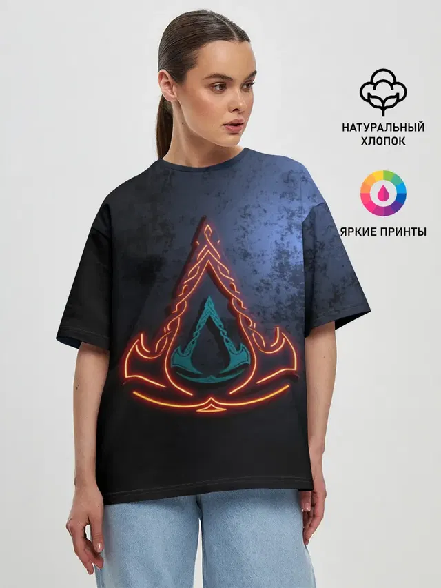 Женская футболка оверсайз
